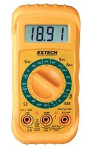 Extech Mini-Tec Digital Compact size manual ranging multi meter with 8 functions