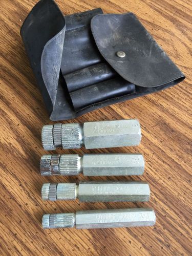 Roddick Tool Co. USA Internal Pipe Wrench 4 piece Set 1&#034; 3/4&#034; 1/2&#034; 3/8&#034;