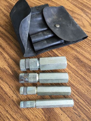 Roddick Tool Co. USA Internal Pipe Wrench 4 piece Set 1&#034; 3/4&#034; 1/2&#034; 3/8&#034;