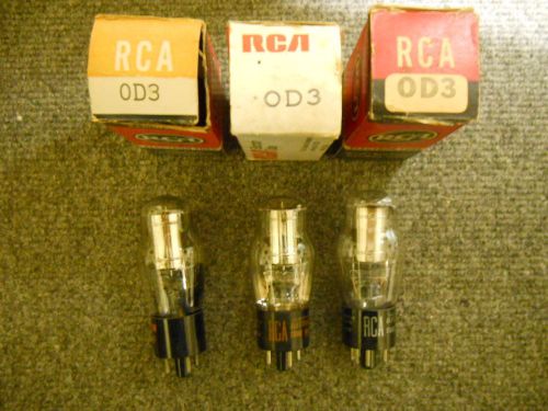 3) RCA 0D3 OD3 Radio Vintage Regulator Vacuum Tubes ~ NOS NIB