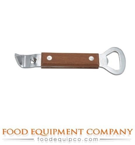 Winco CO-303 Can Tapper/Bottle Opener stainless steel with wooden handle  -...
