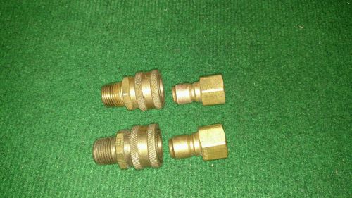 1/2&#034;npt male parker quick connect with 1/2&#034;npt female plug pressure washer for sale