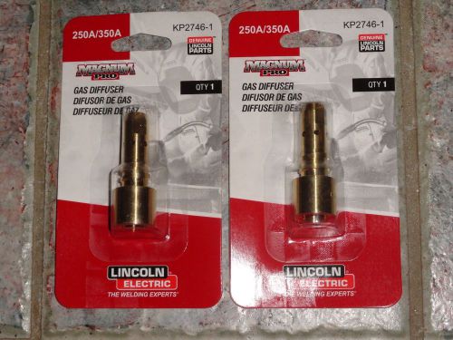 New! lot of 2 genuine lincoln parts magnum pro gas diffusers 250a/350a kp2746-1 for sale