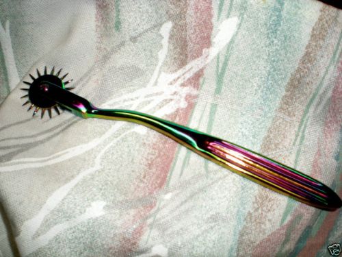 NEW 7&#034; Wartenberg Pinwheel, Rainbow Pin wheel, 50 shades of grey