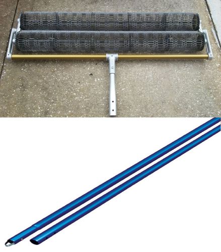 48&#034; roller tamp for concrete with 4&#039; blue aluminum 1-3/4&#034; swaged handles for sale