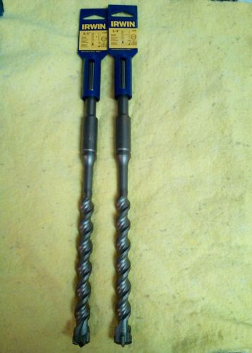 Lot of 2 NEW IRWIN Spline Bit #324057 3/4&#034; x  8&#034; Drill Masonry Rotary Hammer