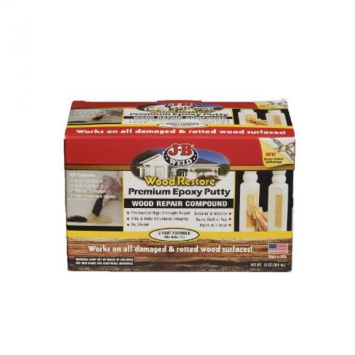 Wood restore premium epoxy putty kit - 12 oz j-b weld caulking and adhesives for sale