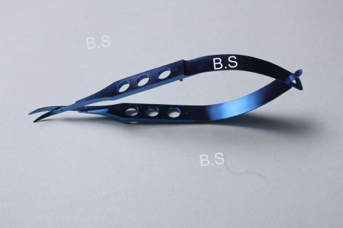 Titanium micro corneal scissors curved pointed tip ophthalmic instruments for sale