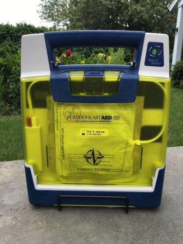 Power heart AED G3 Automated External Defibrillator Wall Mount Battery 8/18