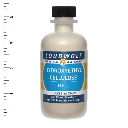 Hydroxyethyl Cellulose 3 Oz Reagent Grade Fine Powder USA SELLER