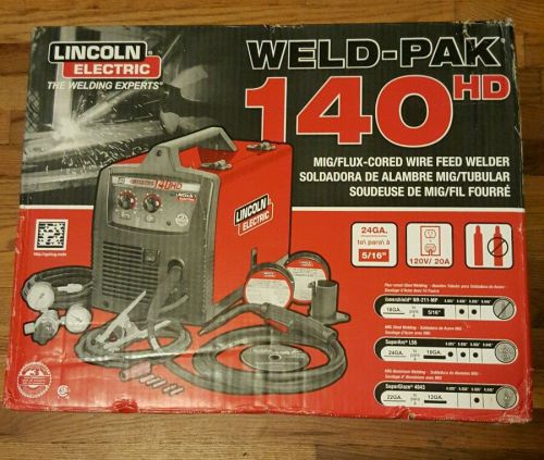 Welding Lincoln Flux Steel Electric Weld Pak 140 HD Wire-Feed Welder. M# K2514-1