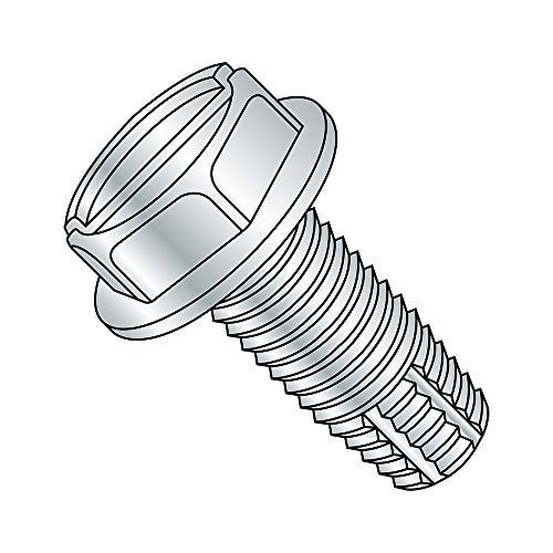 Small parts steel thread cutting screw, zinc plated finish, hex washer head, for sale
