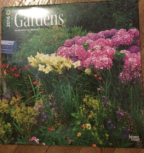 2016 Gardens Brown Trout Earth Friendly 18 Month Calendar New