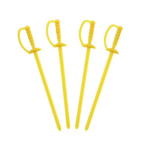Royal 3.25&#034; Yellow Sword Cocktail Picks, Pack of 1,000, RP147