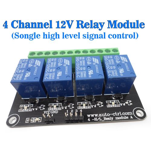 Development Board Electronic Transport 4-Channel 12V Relay Module High Level