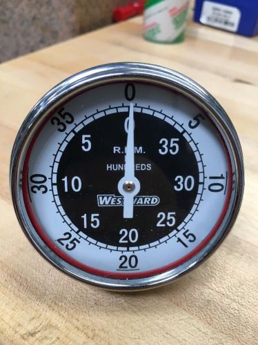WESTWARD 3BY11 HAND ANALOG DIAL TACHOMETER, 50 to 4000 RPM