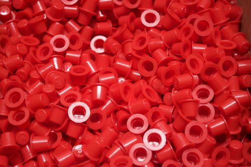 Caplugs t-2x pe-ld01 red mini tapered caps (lot of 10) for sale