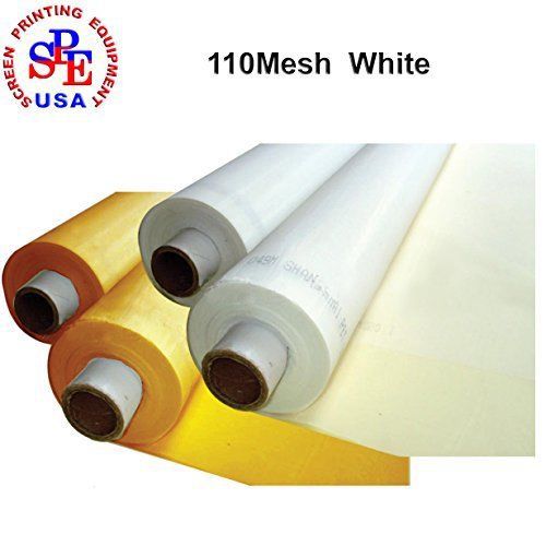 1 Yard 110mesh x50&#034; Width Silk Screen Fabric 110Mesh 43T White