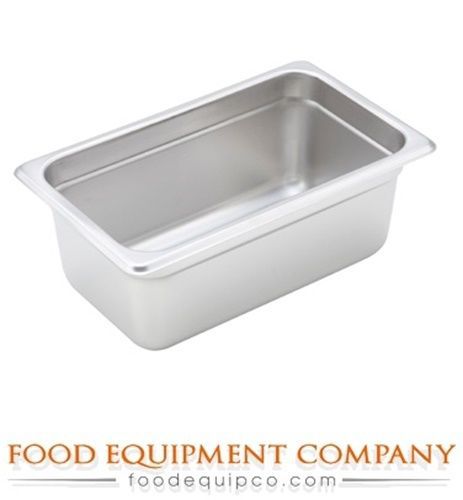 Winco SPJH-404 Steam Table Pan, 1/4 size, 4&#034; deep - Case of 48