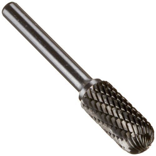 Drill America DUL Series Solid Carbide Bur, Double Cut, SC5 Cylindrical - Radius