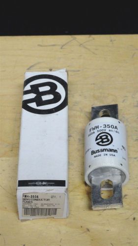Bussmann * cooper * 350 amp  semiconductor fuse * p/n: fwh-350a * new in the box for sale