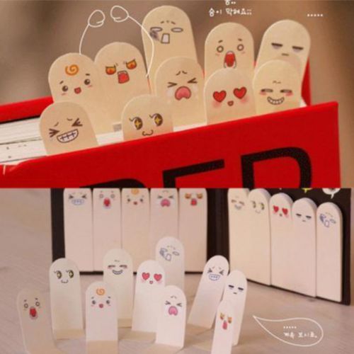 Cute 200 Pages Ten Fingers Sticker Post-It Bookmark Flags Memo Sticky Notes