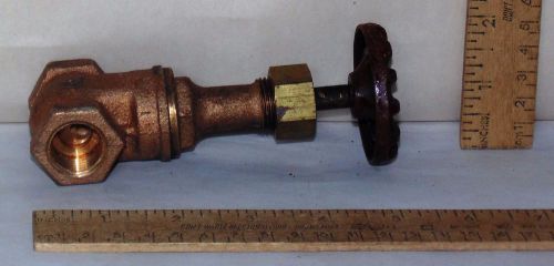 Brass gate valve - crane co. cat. 440 - 125s - plumbing / steampunk / water flow for sale