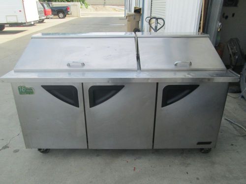 Turbo Air TST-72SD-30 72&#034; 3 Door Mega Top Sandwich Prep Table