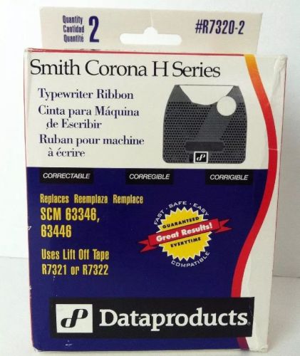 2 Smith Corona H Series R7320-2 Typewriter Ribbon Correctable Replace SCM 63346