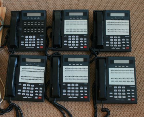 Lot of 6 Nitsuko NEC Business Phones 124i/384i DX2NA-12CTXH