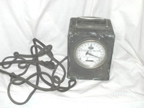 RARE VINTAGE - SANGAMO ELECTRIC METER PORTABLE WATTHOUR METER TYPE F - WATT HOUR