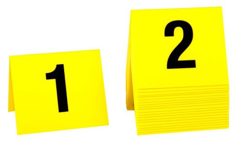 Crime Scene markers 1-20, Yellow Plastic- Tent Style, Free Shipping