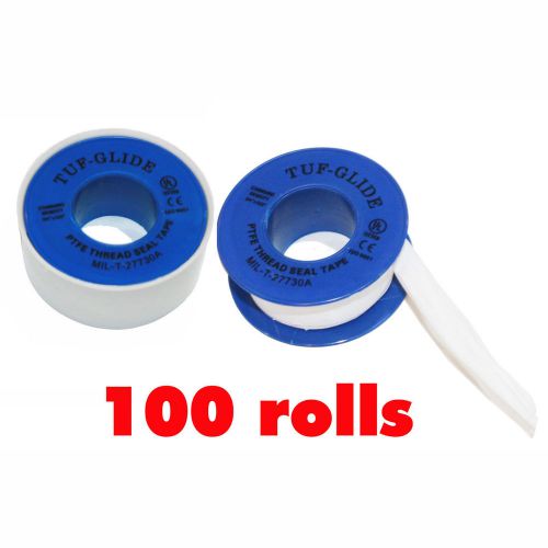 Teflon® Tape 100 Rolls Industrial 1/2&#034; x 520&#034;: Plumbers Tape $0.50/ Roll