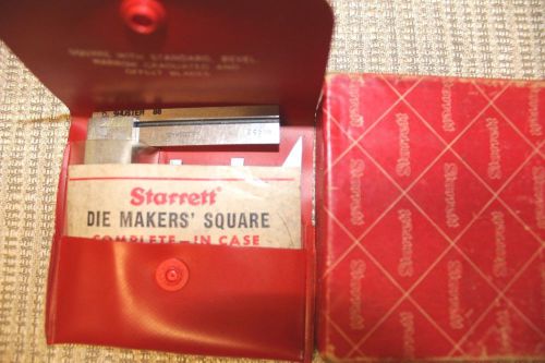 Vintage Starrett No. 453-E Square Complete Set Machinist Die Makers Tool w/Box