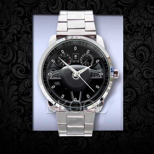 New Skoda Octavia Hatchback Car Racing Steering Whell #227 Sport Metal Watch