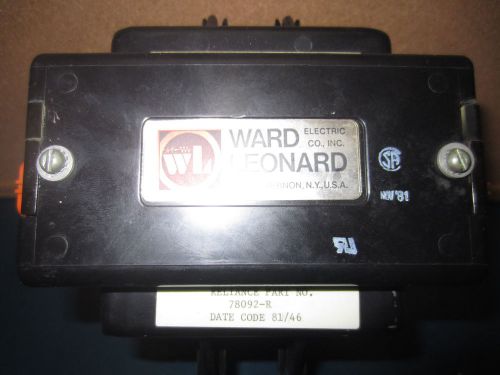 Ward Leonard RDP3-10100 Contactor  Reliance Part# 78092-R