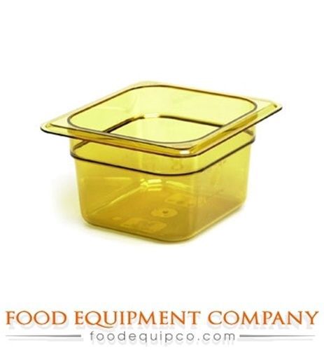 Cambro 64HP150 H-Pan™ 1/6-size 4&#034;D amber  - Case of 6