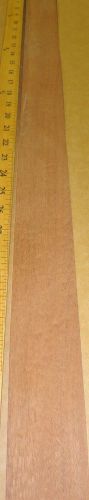 Sapele Mahogany wood veneer 2&#034; x 67&#034; on paper backer &#034;A&#034; grade quality 1/40th&#034;