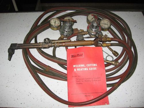 Blue point - oxygen and acetylene torch set by snap-on ! for sale