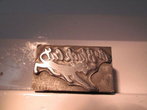 Letterpress Printers Block, Black Cat