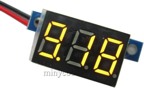 0.36&#034; DC 3.3-30V Motorcycle Car yellow Digital Voltmeter voltage Monitor tester