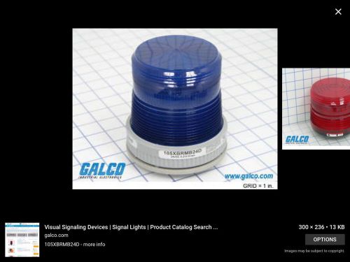 105xbrmb120a warning light, led, 120vac, blue, 65 fpm for sale