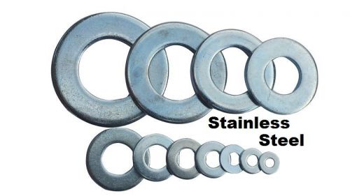 25 qty 5/8&#034; Stainless Steel Flat Washers (18-8 Stainless)