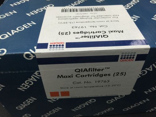 New Qiagen 19763 QIAfilter Maxi Cartridges(25)