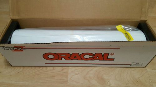24 x 50 yrd. White -Oracal 631 Matte Exhibition Cal Indoor Wall Art Vinyl Roll