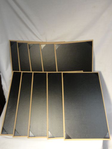 Lot Of 10 Restaurant Cafe Bar Menu Holders Cover Protector 9&#034; X 14 1/2&#034; Brown