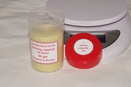 Diamond polishing and lapping paste 1.0 micron 40 gram for sale