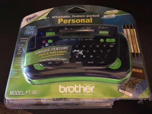 Brother PT-80 P-touch Electronic Labeling System (New: SEE DESCRIPTION)