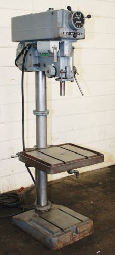 20&#034; swg 1.5hp spdl clausing 2276 drill press, vari-speed, #3mt,t-slotted tbl, tw for sale