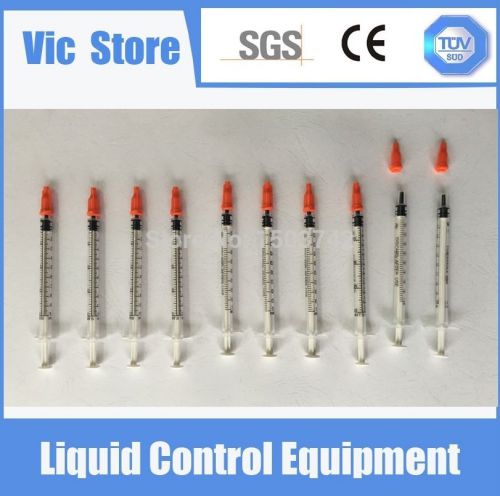Quality 10set 1cc syringe with glue dispensing syringe red cap 10sets/pack